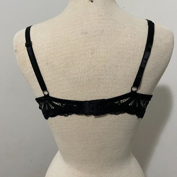 Kathy Ireland Intimates Lace Boho Padded Bra Women Size 38C - Picture 3 of 9